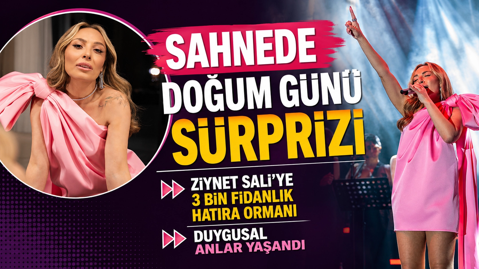 Ziynet Sali'ye orman hediye ettiler!..