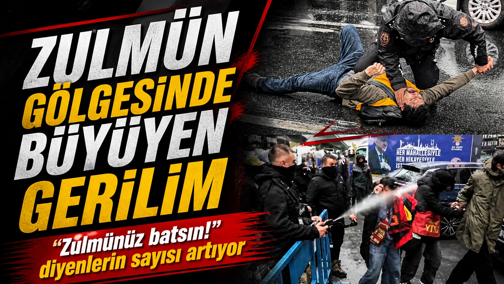 Zulm&uuml;n&uuml;z batsın diyenler artıyor!